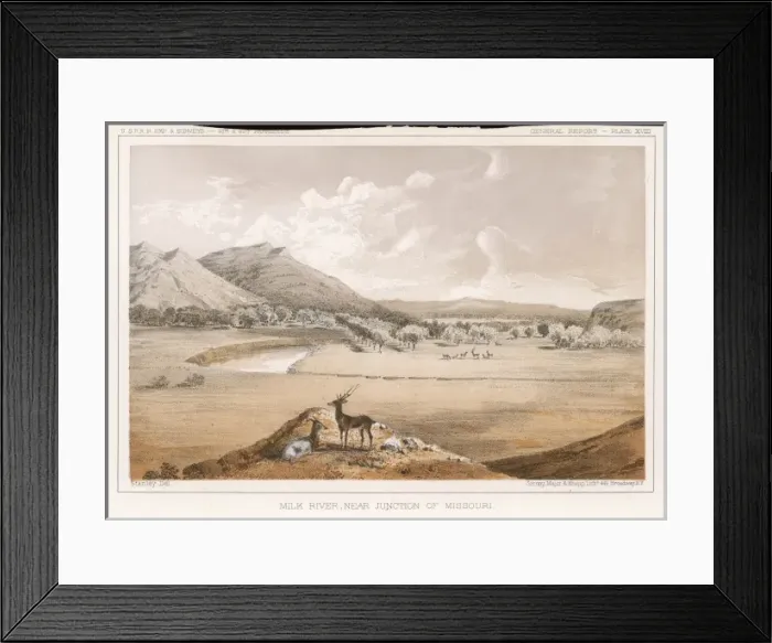 Framed Print : Milk River, Montana Framed Print : Milk River, Montana