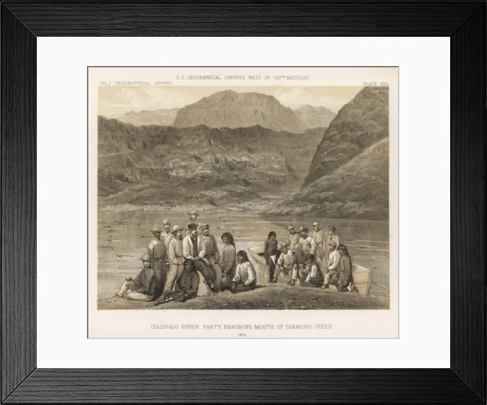Framed Print : Exploring Colorado River