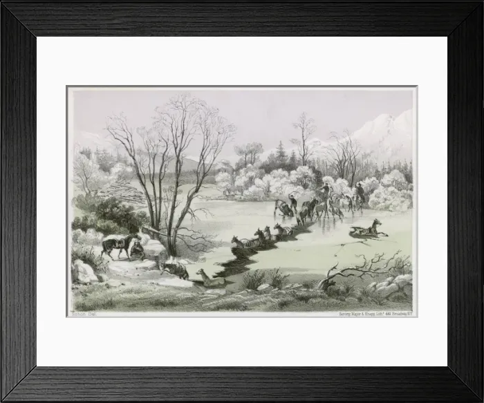 Framed Print : Crossing Hellgate River Framed Print : Crossing Hellgate River
