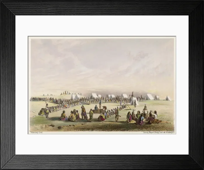 Framed Print : Goods for Assiniboines 1 Framed Print : Goods for Assiniboines 1