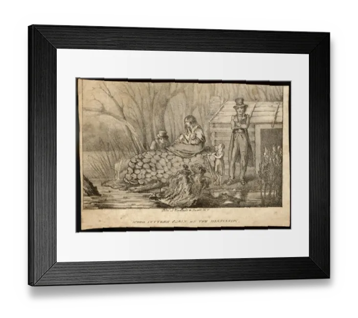 Framed Print : Mississippi Woodcutter Framed Print : Mississippi Woodcutter