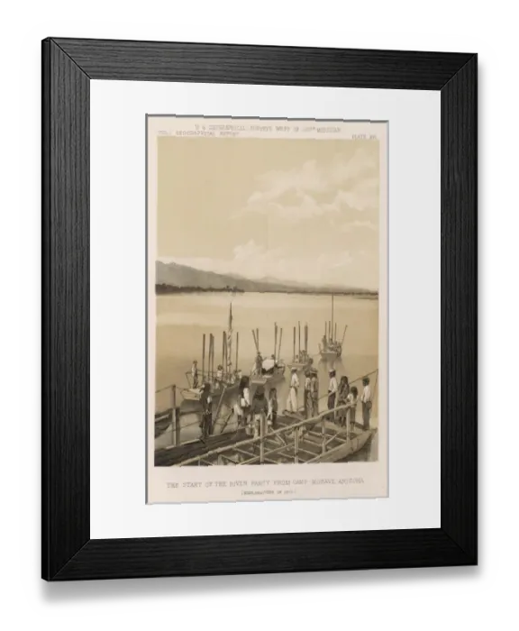 Framed Print : Exploring Arizona 1871 Framed Print : Exploring Arizona 1871