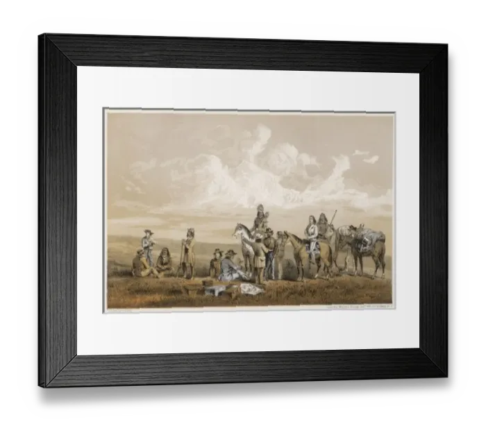 Framed Print : Montana Native Americans Framed Print : Montana Native Americans