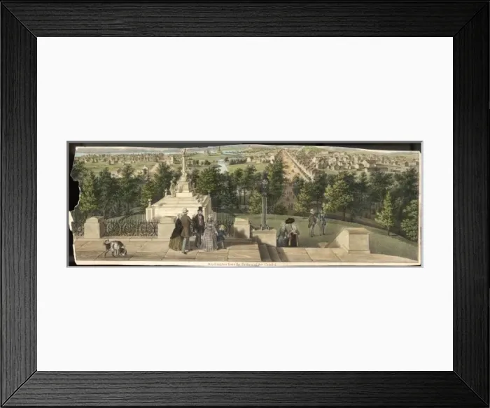 Framed Print : Washington Circa 1850 Framed Print : Washington Circa 1850