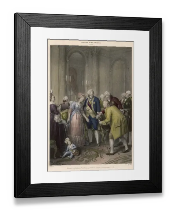 Framed Print : Franklin in France 1778 Framed Print : Franklin in France 1778