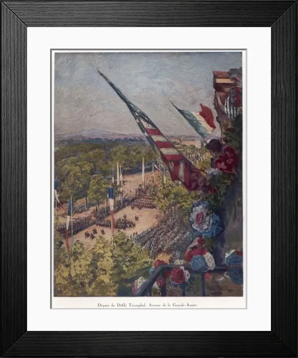 Framed Print : Victory Parade, Paris Framed Print : Victory Parade, Paris
