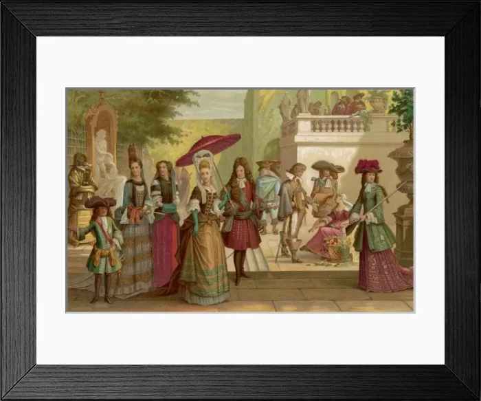Framed Print : French Nobles C17Th Framed Print : French Nobles C17Th