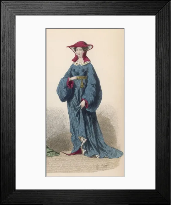 Framed Print : Woman Circa 1390 Framed Print : Woman Circa 1390