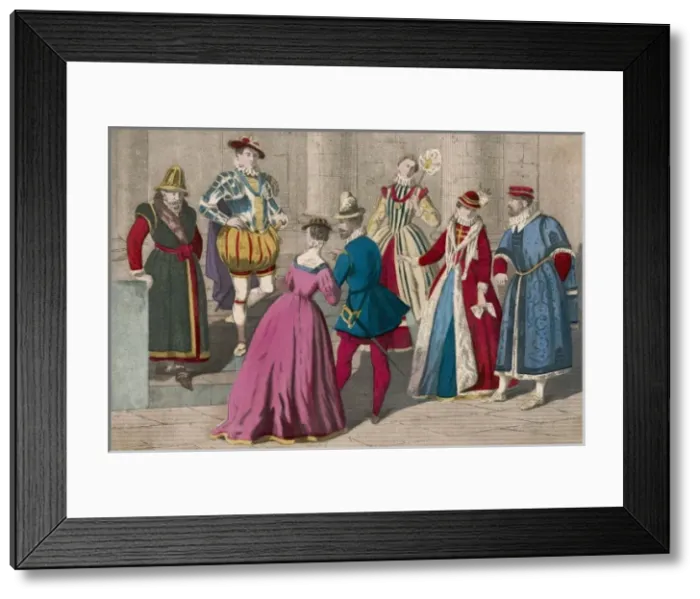 Framed Print : PEOPLE OF 1550 - 1580 Framed Print : PEOPLE OF 1550 - 1580