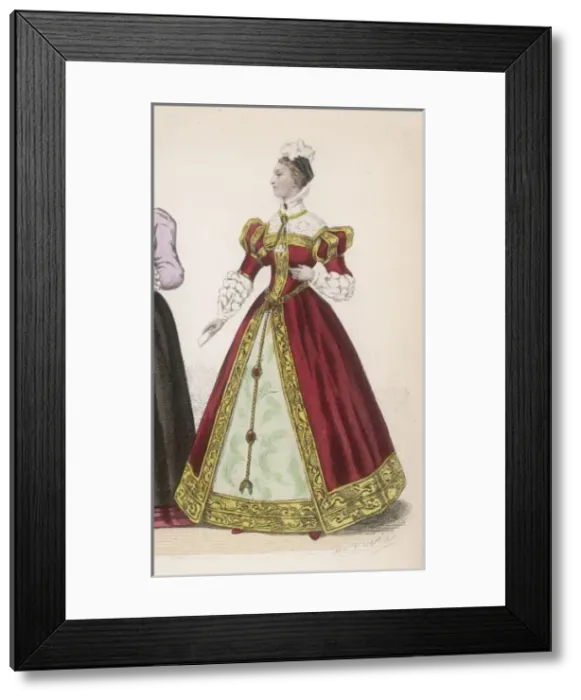 Framed Print : FRENCHWOMAN 1560 - 2 Framed Print : FRENCHWOMAN 1560 - 2