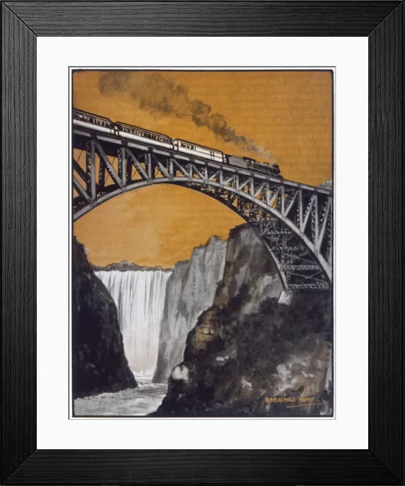 Framed Print : Rail in Zimbabwe / C. 1927 Framed Print : Rail in Zimbabwe / C. 1927