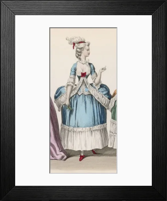 Framed Print : FRENCHWOMAN 1780 - 1 Framed Print : FRENCHWOMAN 1780 - 1