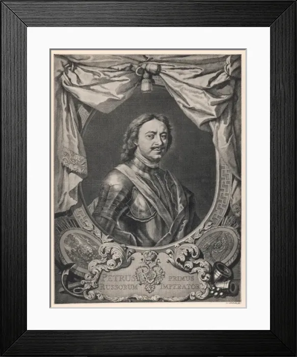 Framed Print : Peter I / Great / Fursten Framed Print : Peter I / Great / Fursten