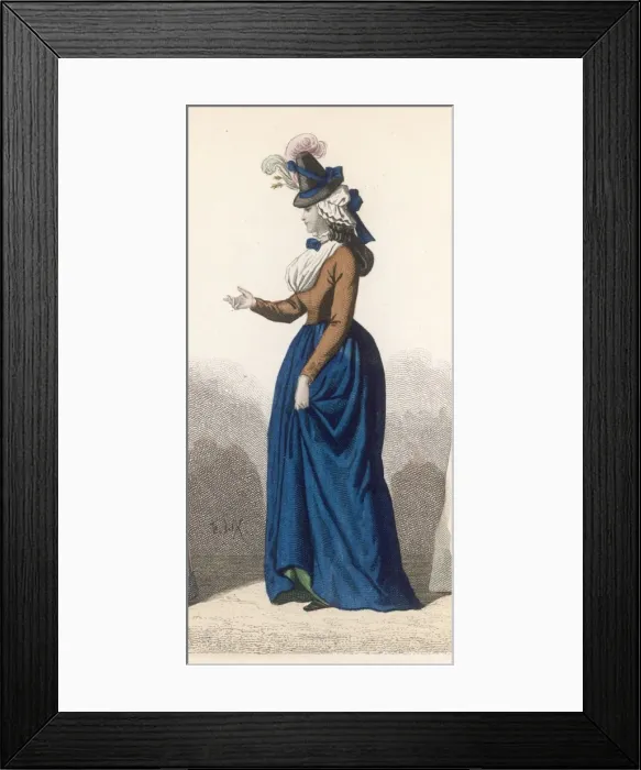 Framed Print : Frenchwoman 1792 Framed Print : Frenchwoman 1792