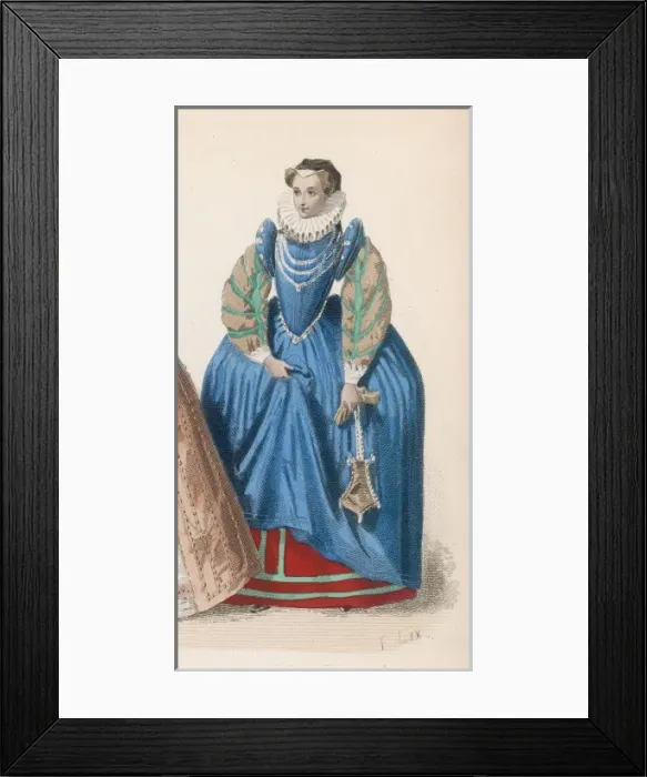 Framed Print : Frenchwoman 1580S Framed Print : Frenchwoman 1580S