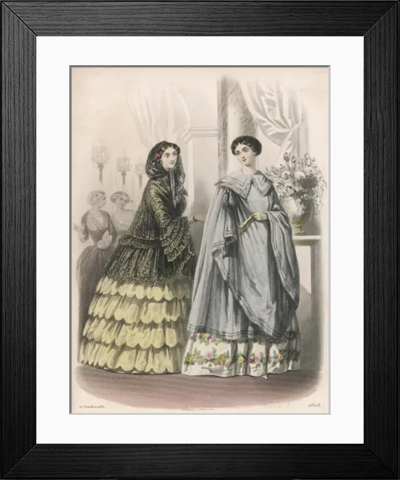 Framed Print : Costume October 1851 Framed Print : Costume October 1851