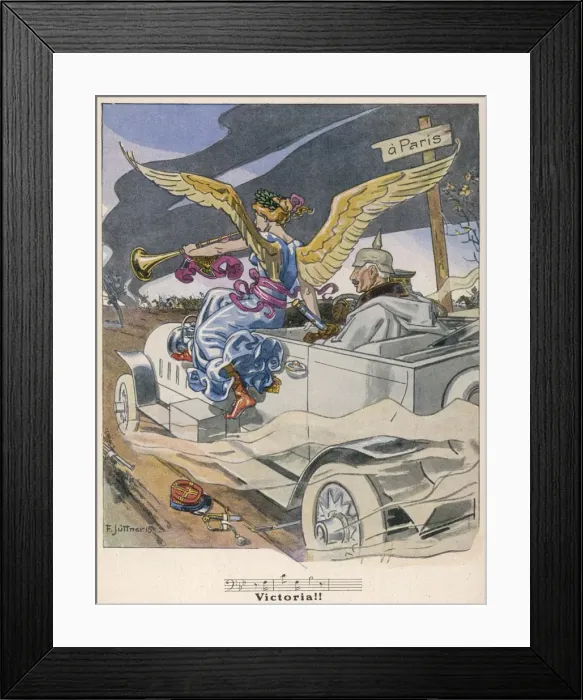 Framed Print : WW1 / 1915 / KAISER PARIS Framed Print : WW1 / 1915 / KAISER PARIS