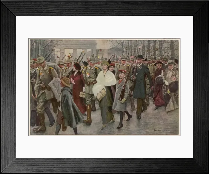 Framed Print : Germans Go to War Framed Print : Germans Go to War