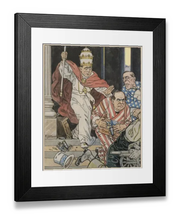 Framed Print : WW1 / 1915 / POPE & AMERICA Framed Print : WW1 / 1915 / POPE & AMERICA