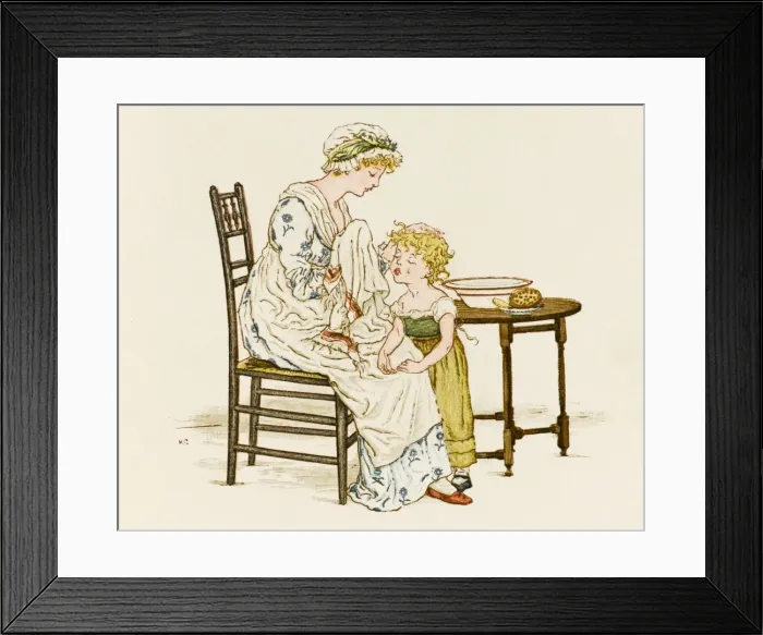 Framed Print : Washing Child (G way) Framed Print : Washing Child (G way)