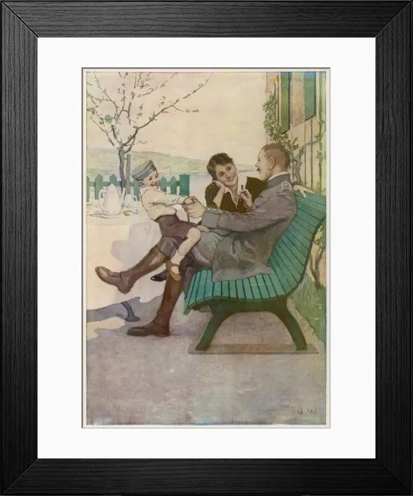 Framed Print : Family / Husband Returning Framed Print : Family / Husband Returning