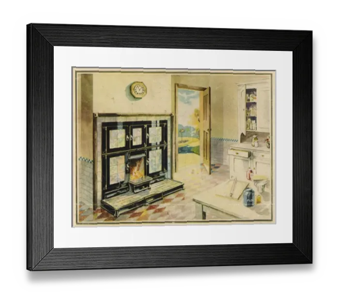 Framed Print : Triplex Kitchen Grate Framed Print : Triplex Kitchen Grate
