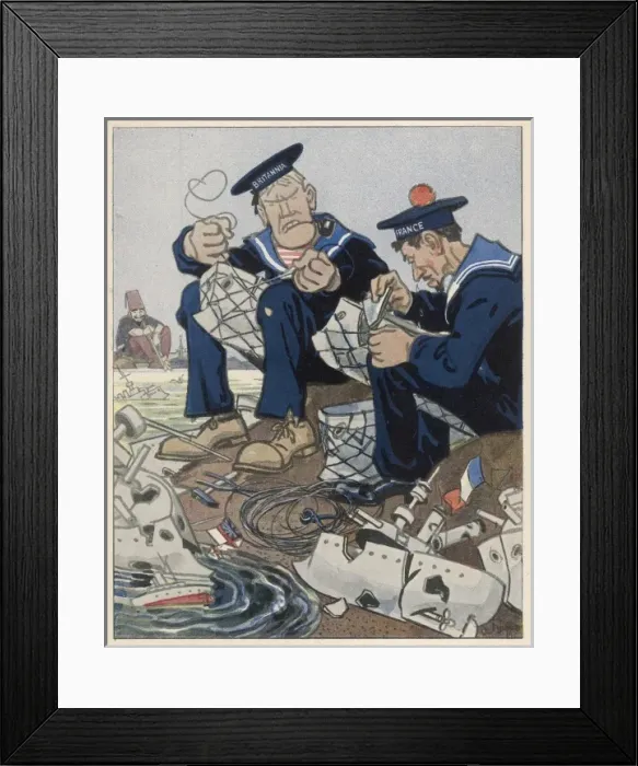 Framed Print : Ww1 / 1915 / Battered Navies Framed Print : Ww1 / 1915 / Battered Navies