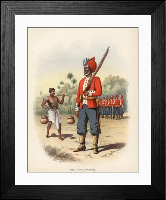 Framed Print : 1st Madras Pioneers Framed Print : 1st Madras Pioneers