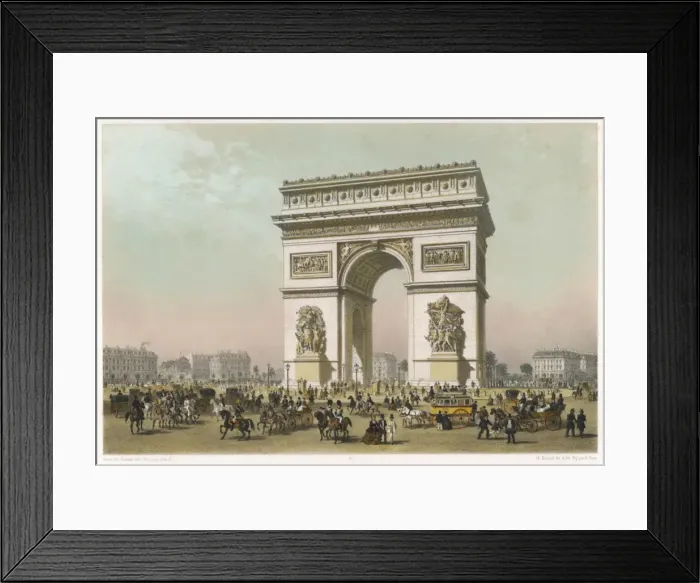 Framed Print : Arc De Triomphe / Bayot Framed Print : Arc De Triomphe / Bayot
