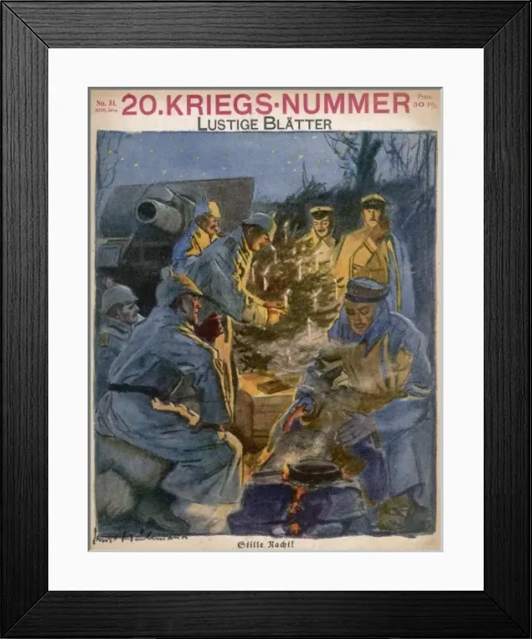 Framed Print : Xmas in German Trench Framed Print : Xmas in German Trench
