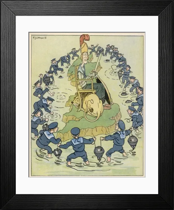 Framed Print : Britannia with her Mines Framed Print : Britannia with her Mines