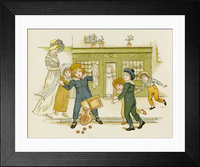 Framed Print : Boy Carries / Drops Food Framed Print : Boy Carries / Drops Food
