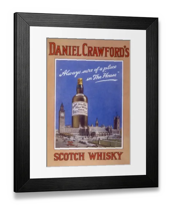 Framed Print : Crawfords Whisky Advert Framed Print : Crawfords Whisky Advert