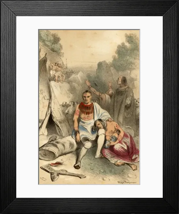 Framed Print : Massacre of Hurons Framed Print : Massacre of Hurons