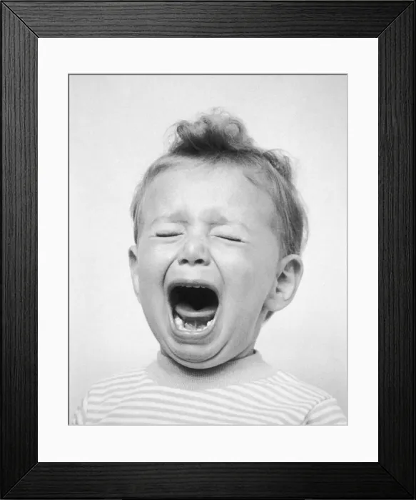 Framed Print : Grant / Crying Baby / 1960 Framed Print : Grant / Crying Baby / 1960