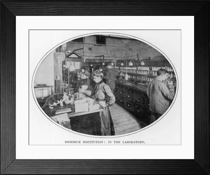 Framed Print : Laboratory Scene Framed Print : Laboratory Scene