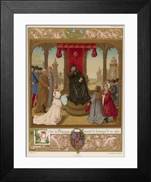 Framed Print : Court of Burgundy Framed Print : Court of Burgundy