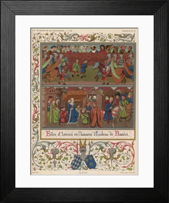 Framed Print : Isabeau De Baviere Framed Print : Isabeau De Baviere
