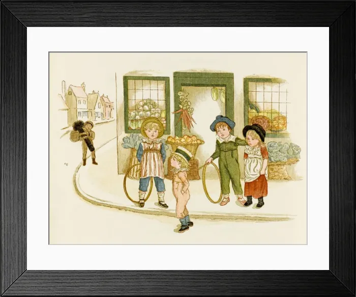 Framed Print : Victorian Toys. Hoops Framed Print : Victorian Toys. Hoops