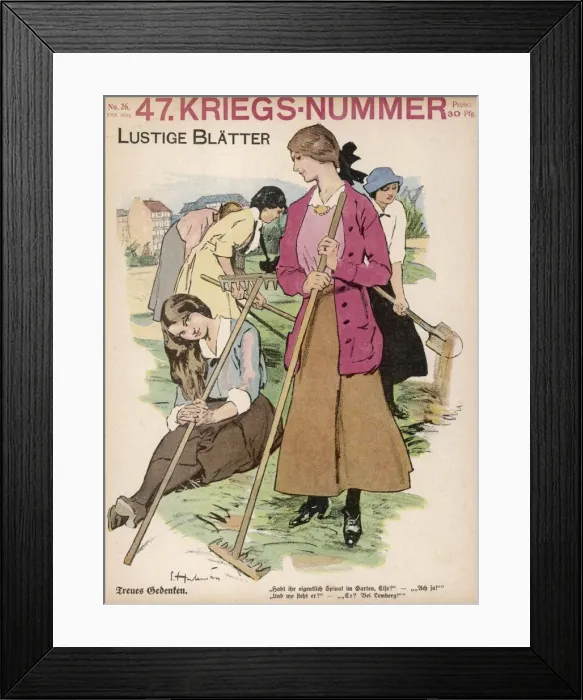 Framed Print : German Land Girls Framed Print : German Land Girls