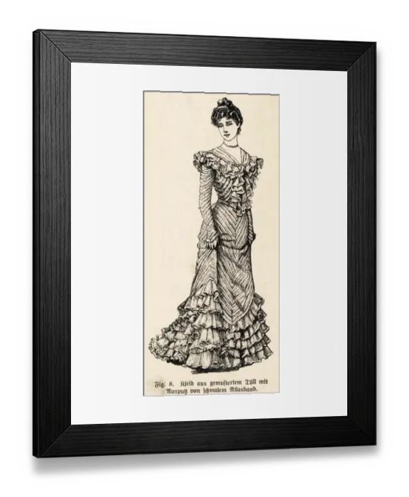 Framed Print : Fashion 1900 / Liz Framed Print : Fashion 1900 / Liz
