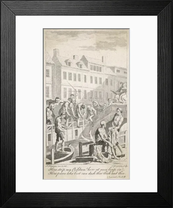 Framed Print : Bathing in the Fleet R Framed Print : Bathing in the Fleet R