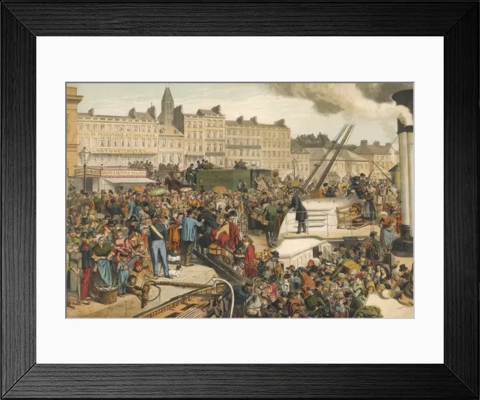 Framed Print : Folkestone Packet / France Framed Print : Folkestone Packet / France