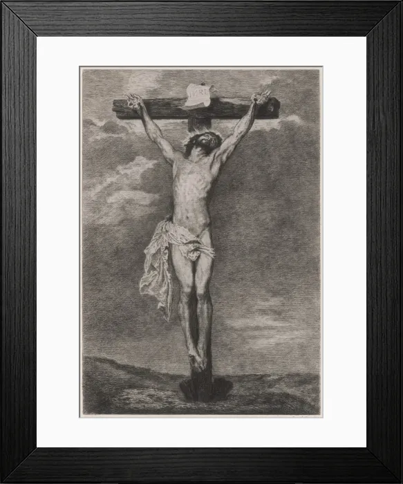 Framed Print : Jesus on Cross Vandyck Framed Print : Jesus on Cross Vandyck
