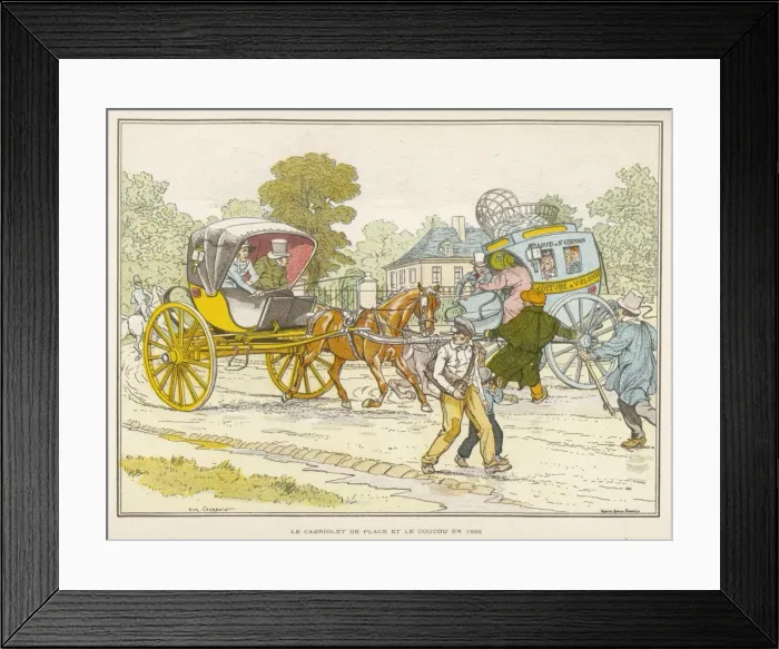 Framed Print : PARIS CABS Framed Print : PARIS CABS