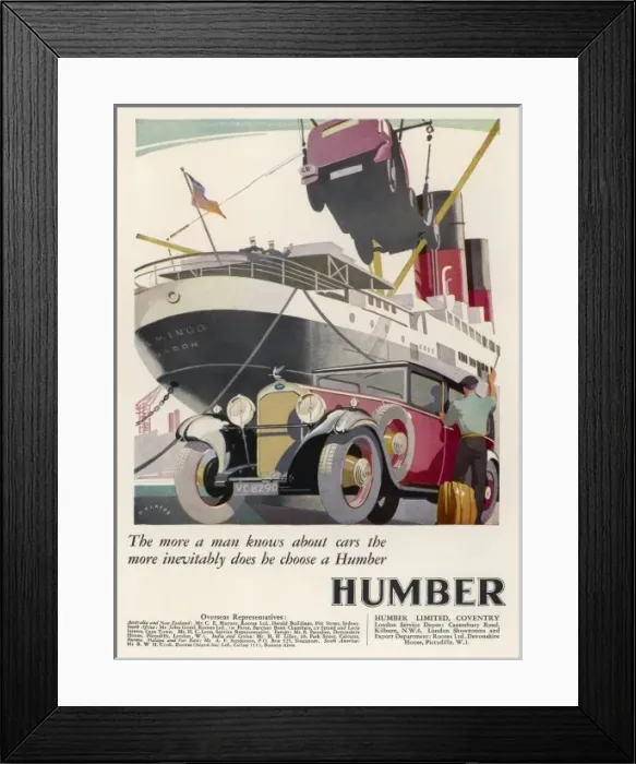 Framed Print : Taking Car Abroad 1931 Framed Print : Taking Car Abroad 1931