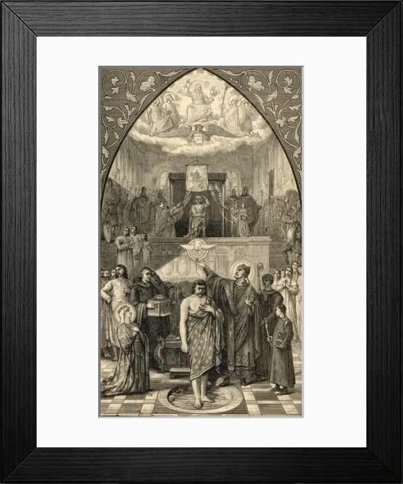 Framed Print : Clovis Baptised (3) Framed Print : Clovis Baptised (3)