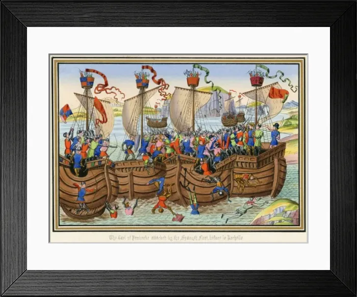 Framed Print : 100 Years War / Naval Framed Print : 100 Years War / Naval