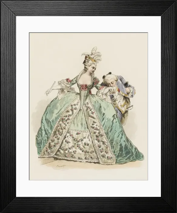 Framed Print : Kissing Hands, 1777 Framed Print : Kissing Hands, 1777