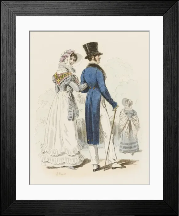 Framed Print : Bourgeois Couple Framed Print : Bourgeois Couple
